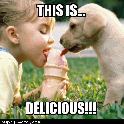 I love ice cream!