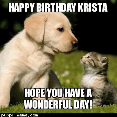 Happy Birthday Krista