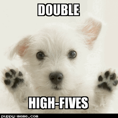 ready for high-fives