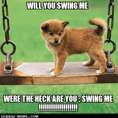 me when i'm trying to swing