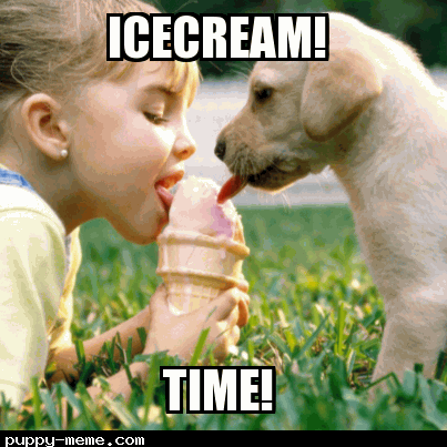 yum yum icecream time!